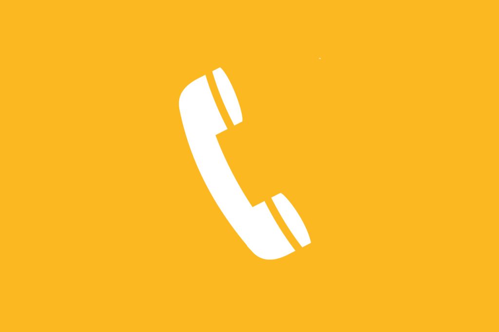 yellow phone icon